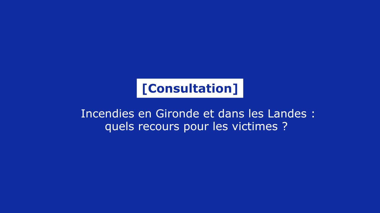 Incendies en Gironde et dans les Landes : quels recours pour les victimes ?