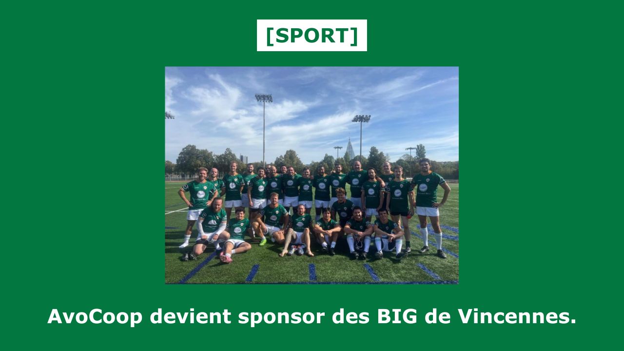 AvoCoop devient sponsor des BIG de Vincennes.